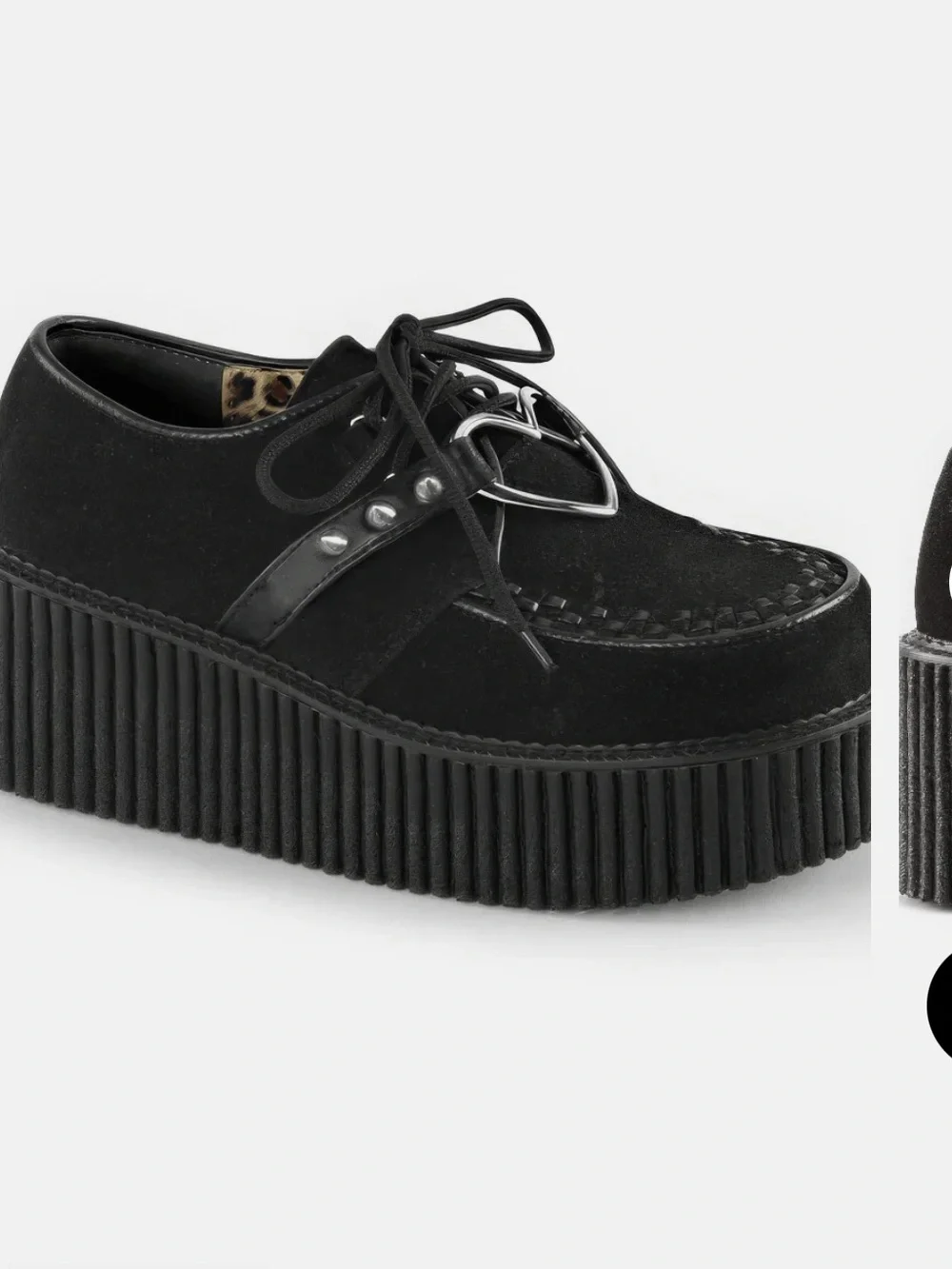 Demonia Cult Creepers with heart ring